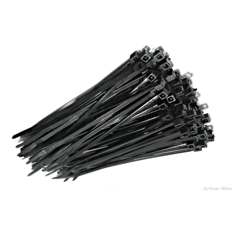 Colliers de serrage plastique ELEMATIC noir 98X2.5 MM mm ALL WHAT OFFICE  NEEDS