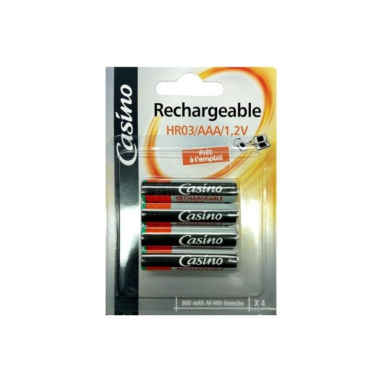 Uniross Pack 4 piles rechargeables Uniross AAA 1.2v 400mAh - Its