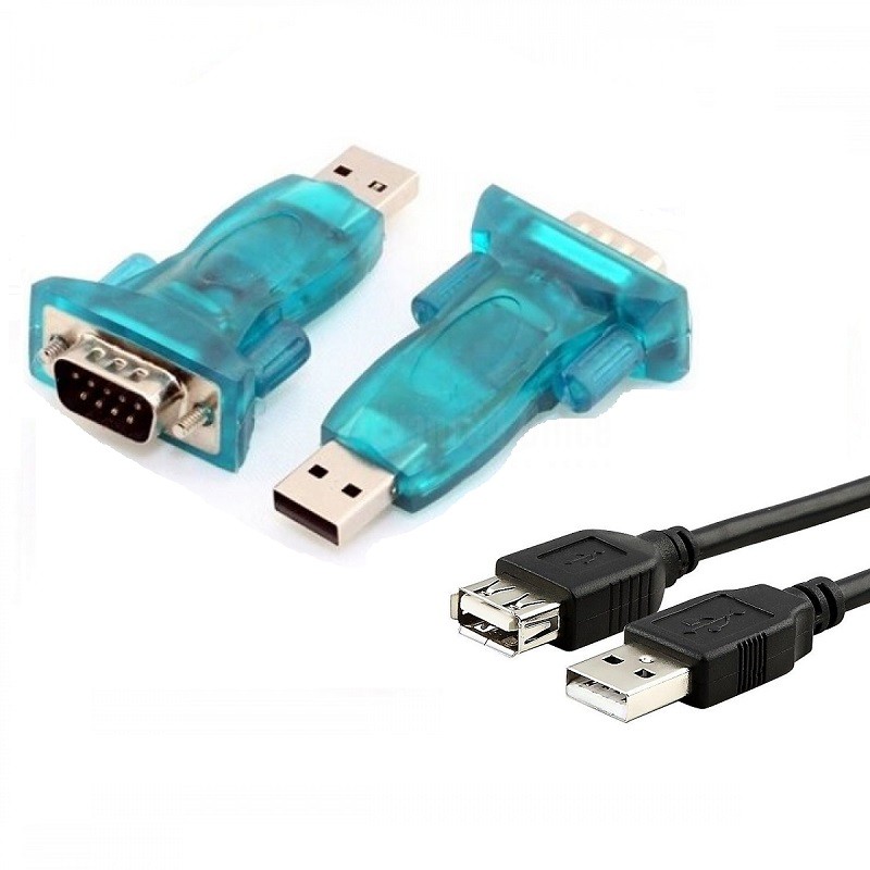 Adaptateur USB-RS232 avec câble d'extension USB ALL WHAT OFFICE NEEDS