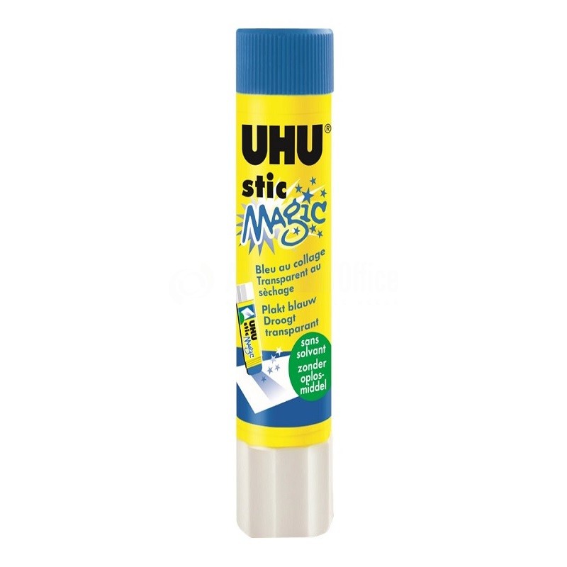 Colle Stick UHU Stic Magique Bleu 8,2 g ALL WHAT OFFICE NEEDS