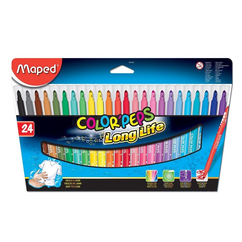 Multi – Pack de 18 Feutres et 18 Crayons de Couleurs – Color'Peps - Prix en  Algérie