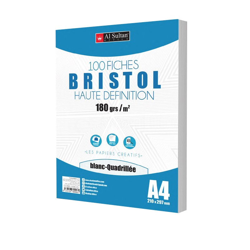 Generic Papier Bristol 100 Feuilles - A4-180g - Prix pas cher