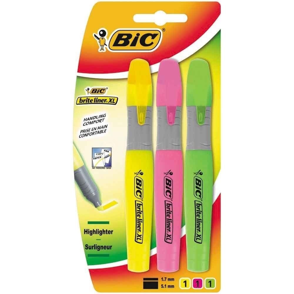 Set de surligneurs avec 3 marqueurs fluo BOLINGS – TRANS LASER