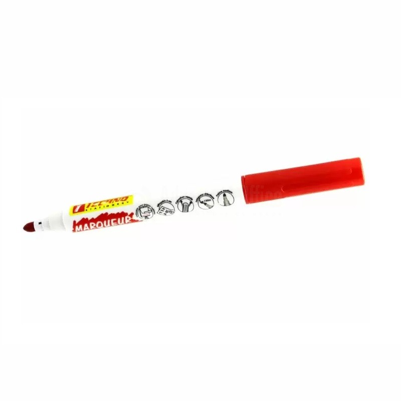 Marqueur pour Ardoise blanche TECHNO Rouge ALL WHAT OFFICE NEEDS