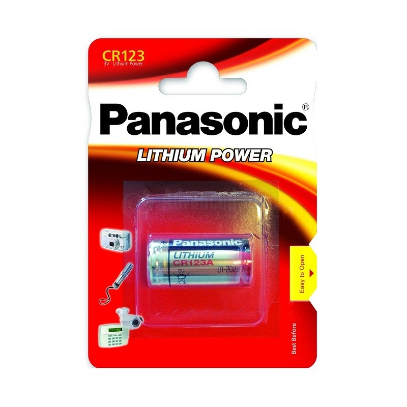 Pile Lithium PANASONIC CR123 3V ALL WHAT OFFICE NEEDS