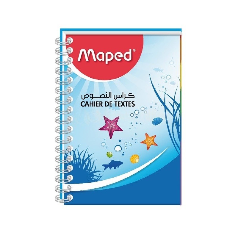 CAHIER SPIRAL 17cmx22cm SEYES 70g 96 PAGES MAPED REF: 9394