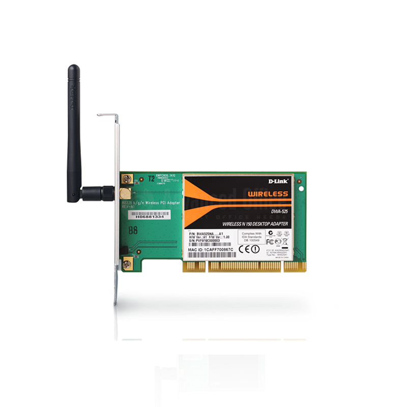 Carte PCI Wifi D-LINK 150 Mbps 802.11N ALL WHAT OFFICE NEEDS