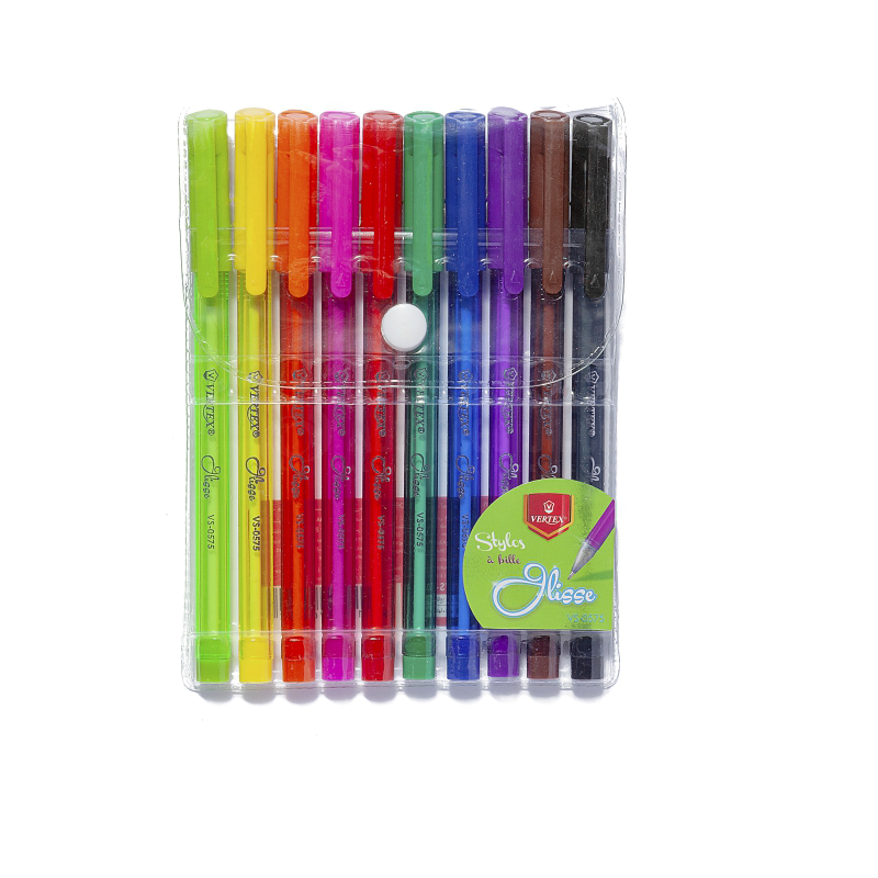 Ensemble de stylos de couleur, stylos de couleur, stylo à bille de