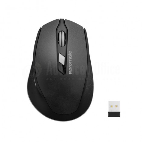 Souris sans fil PROMATE CLIX-6 Optique 800/1200/1600 dPi, 15m, Noir