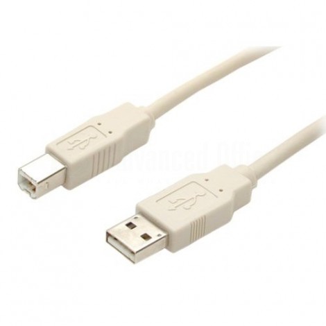 Câble pour Imprimante CAPSYS USB 2.0 AM/BM bleu sous Blister, 3m