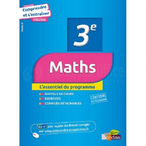 Livre BORDAS Comprendre et s'entrainer Maths 3e