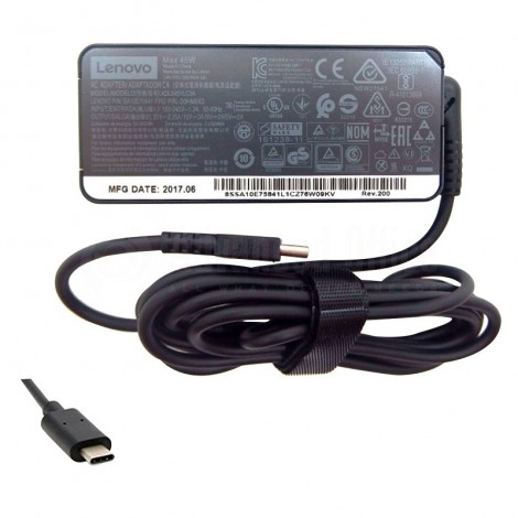 Chargeur SA10E75841, 20V, 2.25A 45W USB-C pour laptop LENOVO Serie ThinkPad X280 (20KF/20KE)