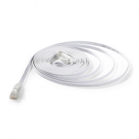 Câble réseau Cat6 UTP D-LINK 32 AWG PVC Flat 5m Blanc