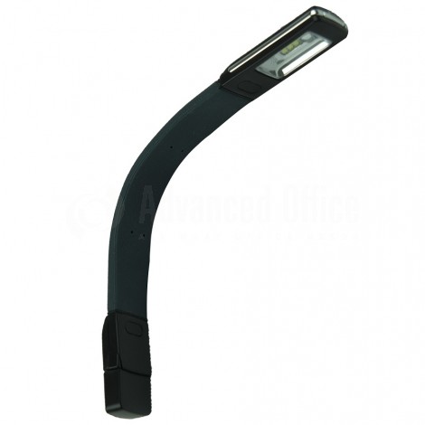 Lampe LED USB flexible pour laptop avec Base Hub 2 Ports USB Noir