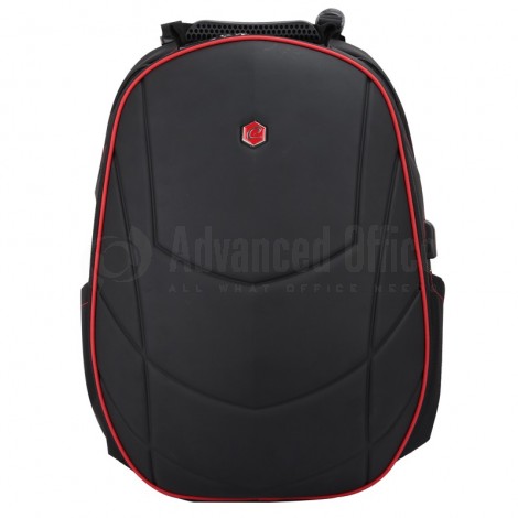 Sac à dos porte PC BESTLIFE BB-3331R Gaming assailant series 17", Port USB externe, 36.8 Litres, Noir-Rouge