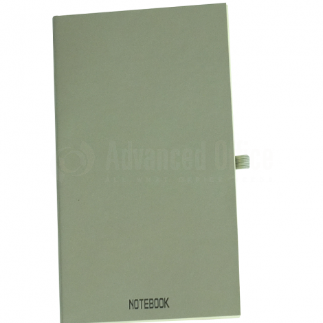 Note Book Pocket A6 9x16cm 96 pages à fermeture élastique et Boucle pour stylo Gris
