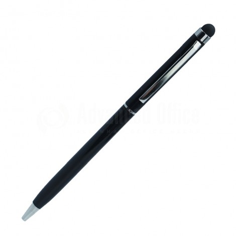 stylo rétractable à sérigraphier Noir Bouton Stylet tête Noir