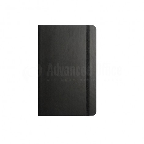 NoteBook A5 Noir à fermeture élastique