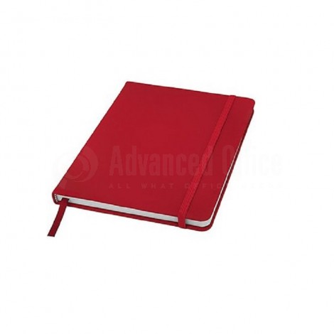 NoteBook A5 Rouge à fermeture élastique