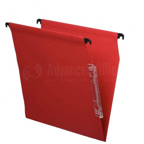 Dossier suspendu armoire CV en PVC rouge