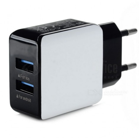 Chargeur 2 USB 5V 3A pour Téléphone mobile
