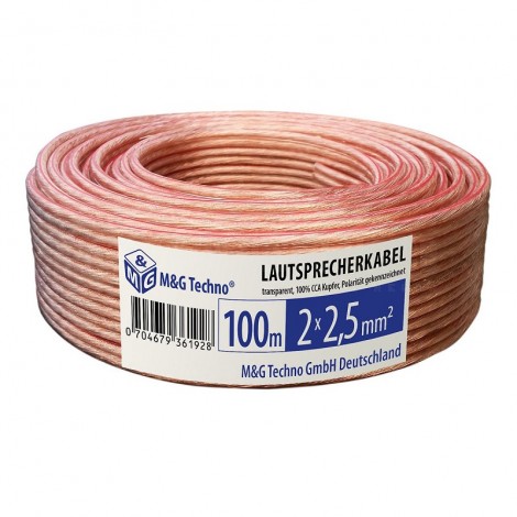 Cable souple 2 x 2.5 mm² en rlx 100m