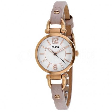 Montre femme FOSSIL Georgia Small Bracelet en cuir Rose