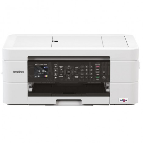 Imprimante Multifonction Jet d'encre BROTHER MFC-J497DW, Couleur, A4, 12ppm/6ppm, Recto-Verso, 128Mo, USB, Wifi et Cloud, Fax, écran couleur LCD 4.5cm, Chargeur de document