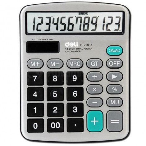 Calculatrice de bureau DELI 12 Chiffres