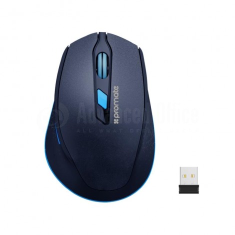 Souris sans fil PROMATE CLIX-6 Optique 800/1200/1600 dPi, 15m, Bleu