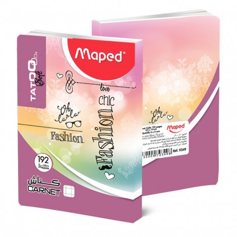 Carnet MAPED 9.5 x 14 192 pages Cousu Colle