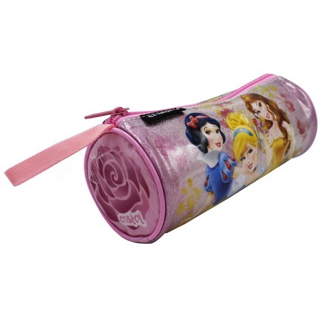 Trousse Scolaire CRISTAL CR-1359 Ronde motif Princesse pour Filles