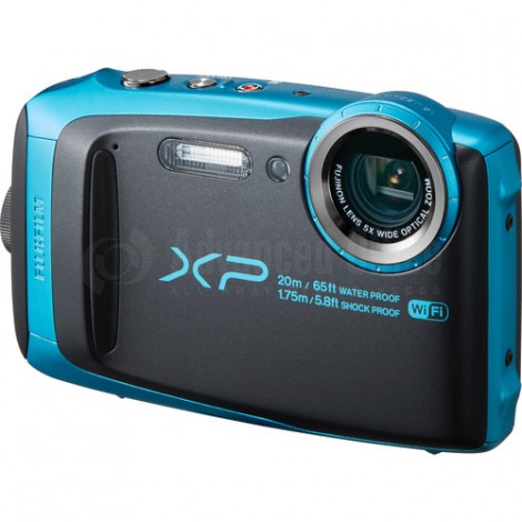 Appareil photo numérique FUJIFILM Finepix XP120 16.4 MP, Wifi, Waterproof, Zoom Optique 5x, Bleu ciel