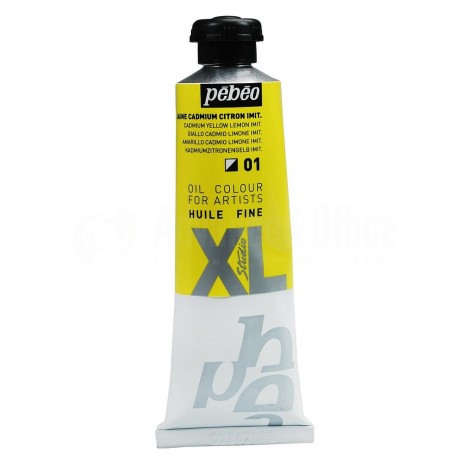 Tube peinture à huile PEBEO Fine Xl Jaune Cadmium Citron Imit 37 ml