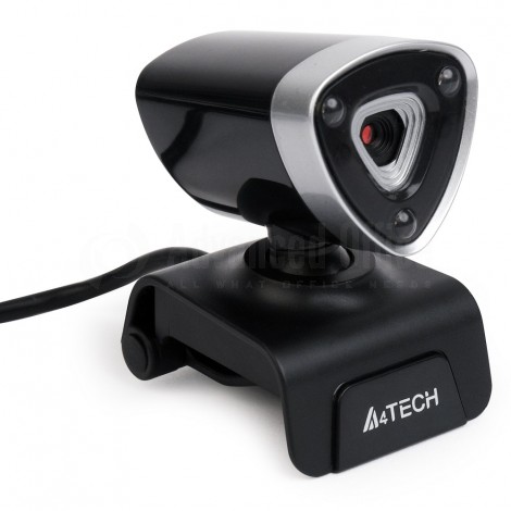 Webcam A4TECH, 1080P Full HD 16Mp, Microphone, Noir