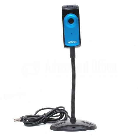 Webcam 16 mégapixels A4TECH PK-810G, antireflet, régulateur de lumière, microphone intégré, bleu