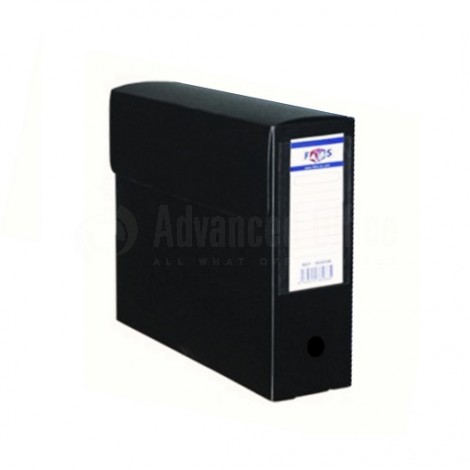 Boite d'archive en plastique FABS 80mm noir