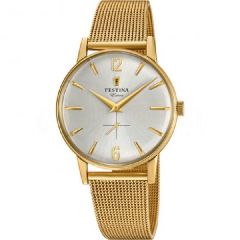 Montre pour Femmes FESTINA F20253 bracelet en maille Gold