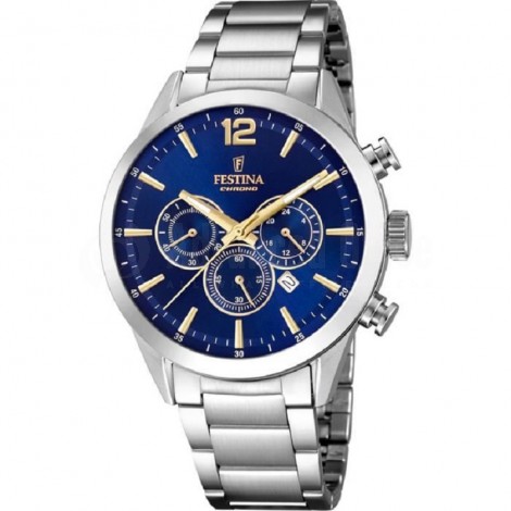 Montre chronographe pour Hommes FESTINA F20343 Bracelet Argenté