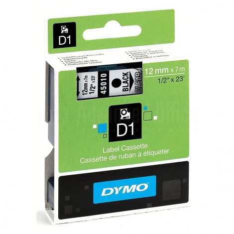 Recharge DYMO D1 pour Label Manger 100+/150 noir/Transparent