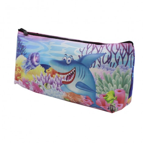 Trousse Scolaire MOBS TR-0726 en plastique souple, Motifs dessins animés