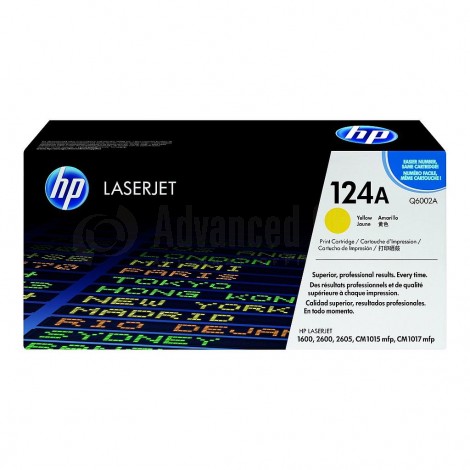 Toner HP 124A Yellow pour Laserjet 2600/1600/2605/CM1015/CM1017