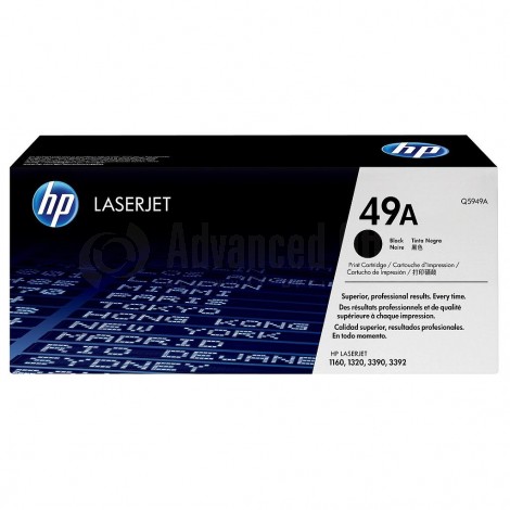 Toner HP 49A Noir pour LaserJet 3390/3392/1160/1320
