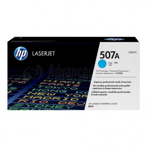 Toner HP 507A Cyan pour M551/M575/M570