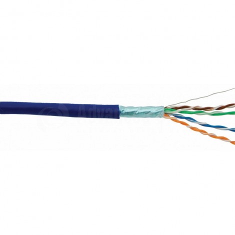 Câble réseau D-LINK FTP Cat 5 24AWG solid,305m/roll, Bleu 153JA03540