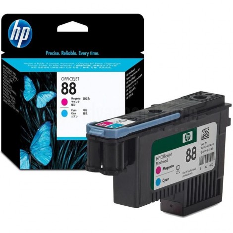 Tête d'impression HP 88 bleu et magenta pour OfficeJet K550