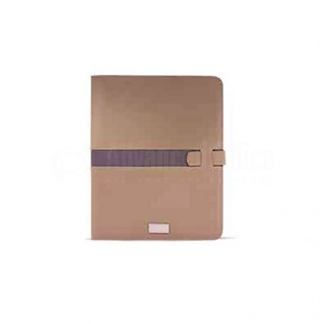 Porte folio A4 avec bloc note et calculatrice RIDEX Beige