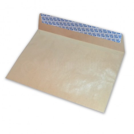 Paquet de 25 enveloppes pochette F23 C4 Kraft auto adhésive 229 x 324mm