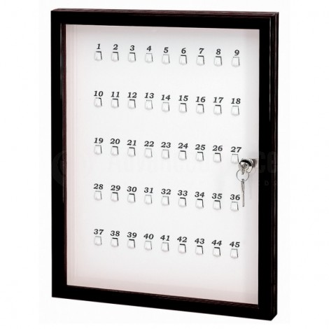 Armoire 45 clés vitrée (37 x 52cm) ARDA noir