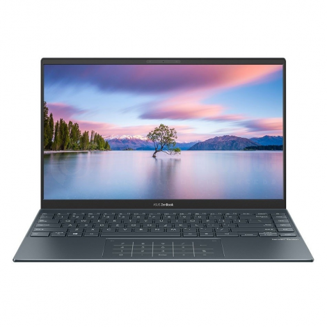 Laptop ASUS ZenBook 14 UX425JA-BM146T, Intel Core I7-1065G7, 16Go DDR4, 512Go SSD M.2 NVMe PCIe 3.0, NVIDIA GeForce MX250 2Go GDDR5, 14", Windows 10, Pine Grey avec Pochette